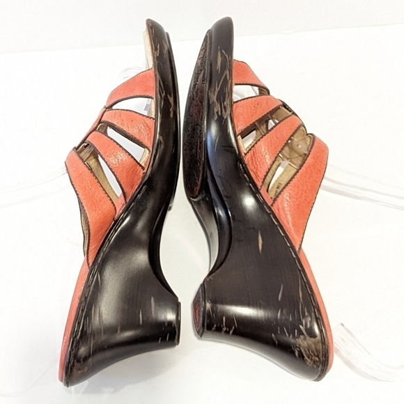 Sofft pink wedge platform leather sandals 8.5 - Picture 5 of 16